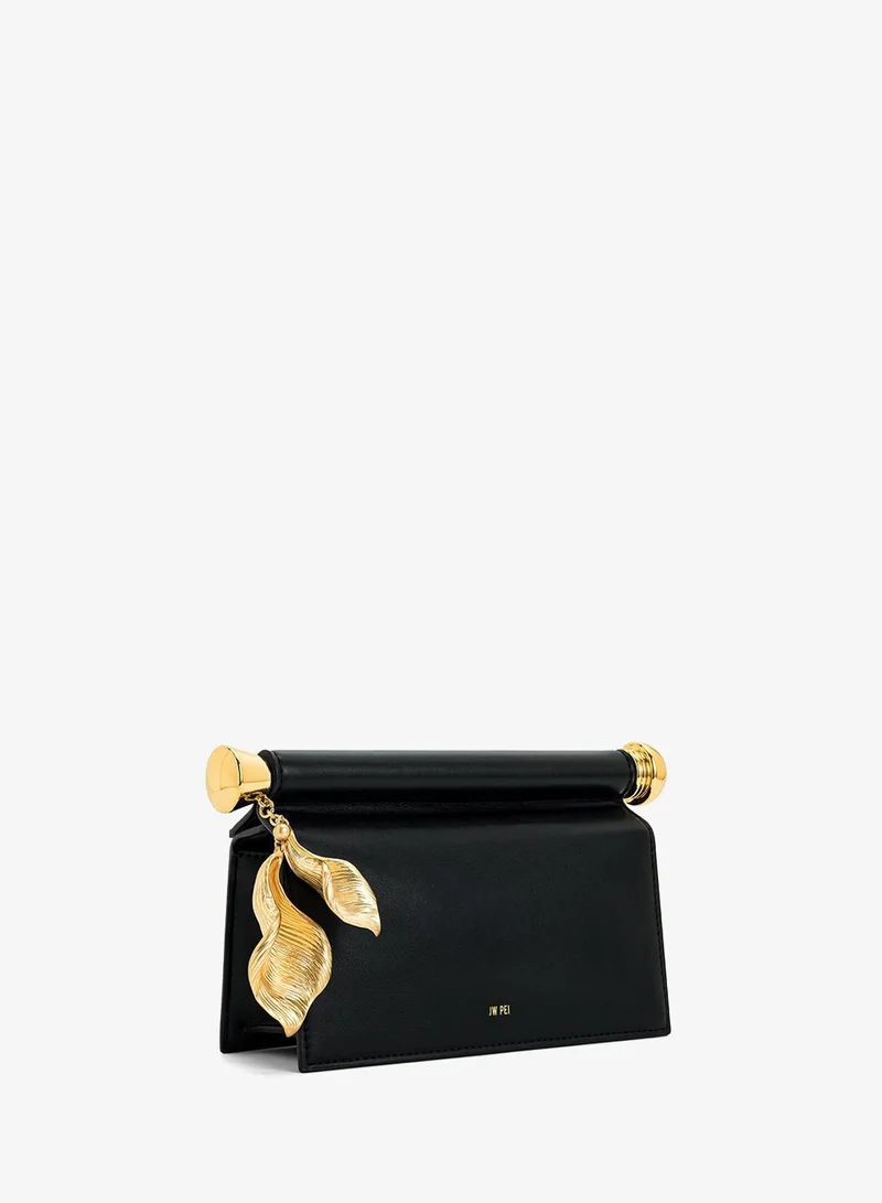 Jw Pei black Holly Metal Pendant Embellished Clutch for Women | Best Price UAE