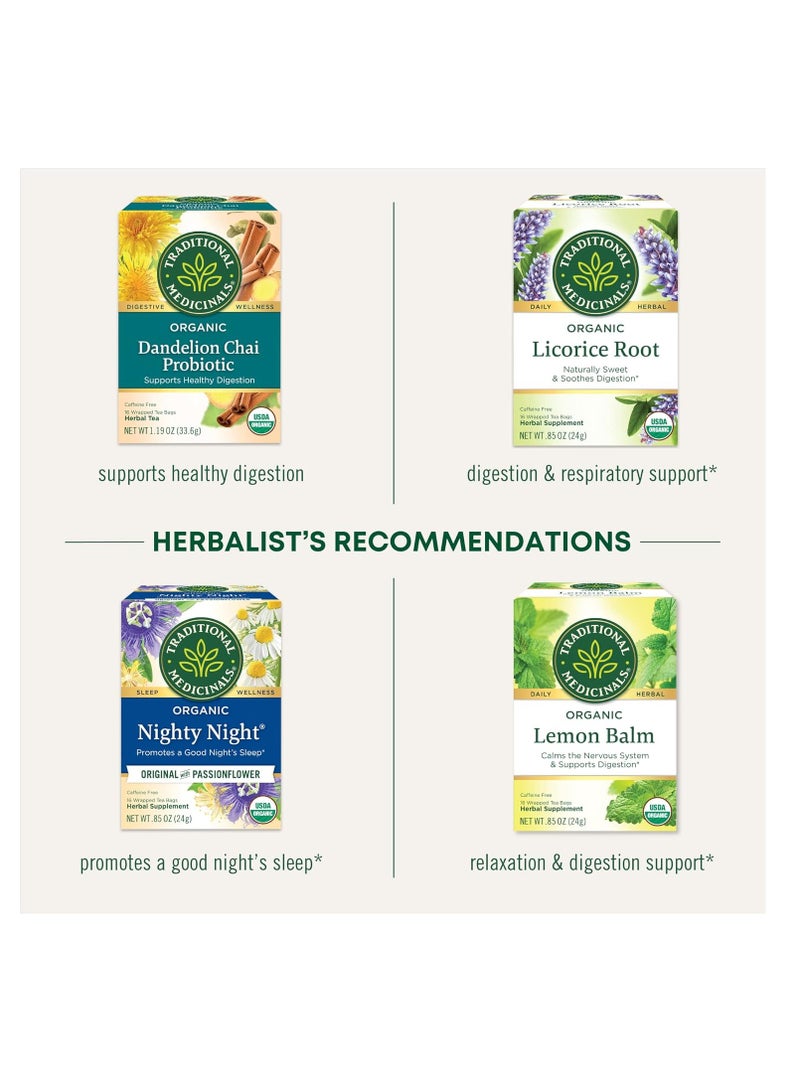 Traditional Medicinals Organic Chamomile Soothingly And Floral Support Relaxation .74 oz 20.8g - Image 4