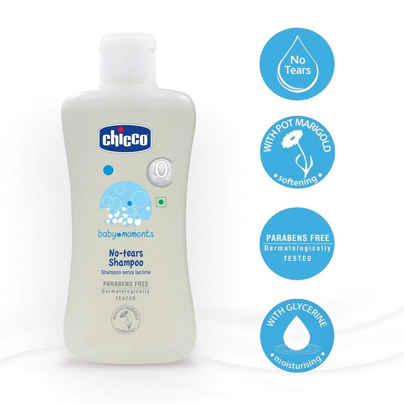 CHICCO Baby Moment NO-TEARS Shampoo 200 ML. - Image 2
