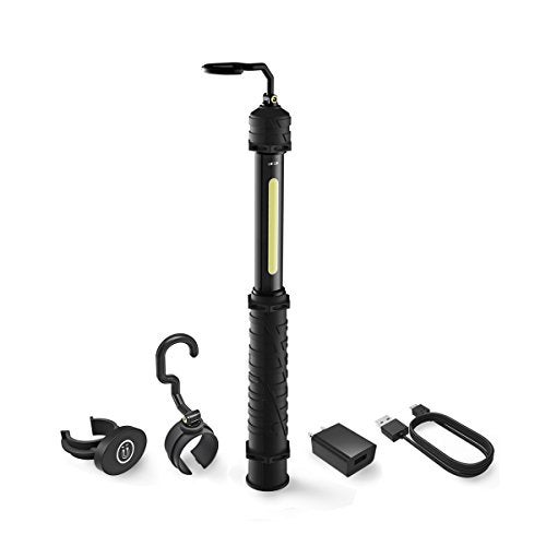 NEIKO 40339A Cordless COB LED Work Light with Rechargeable 4400mAh Liion Battery Up to 115 Hours of Run Time and Max Brightness of 1000 Lumens Black - Image 1