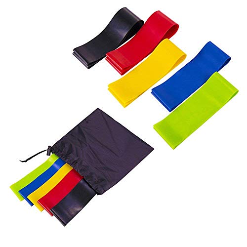 ZURATO Latex, Tpe Resistance Exercise Loop Bands, Resistance Bands Set (5pcs) Exercise Bands for Resistance Training Fitness Workout Exercise Tubes for Home Workouts Boxing Training - Image 5