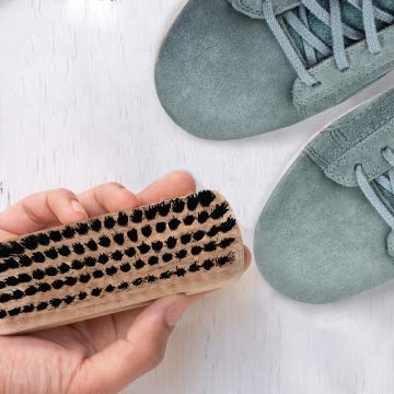KLENBLU Gentle Suede Cleaning Brush for Shoes by Klenblu - Premium Soft Bristle Wooden Shoe Care Brush for Suede, Nubuck, Canvas, Primeknit & Delicate Textiles (1 Pack) - Image 2
