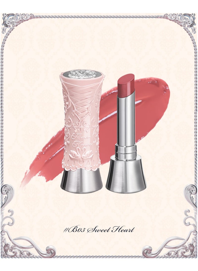 Flower Knows Swan Ballet Solid Lip Glaze Mirror Lipstick Processional Makeup Lip-gloss Moisturizing Hydrating Lipstick (B03 Sweet Heart)  - Image 1