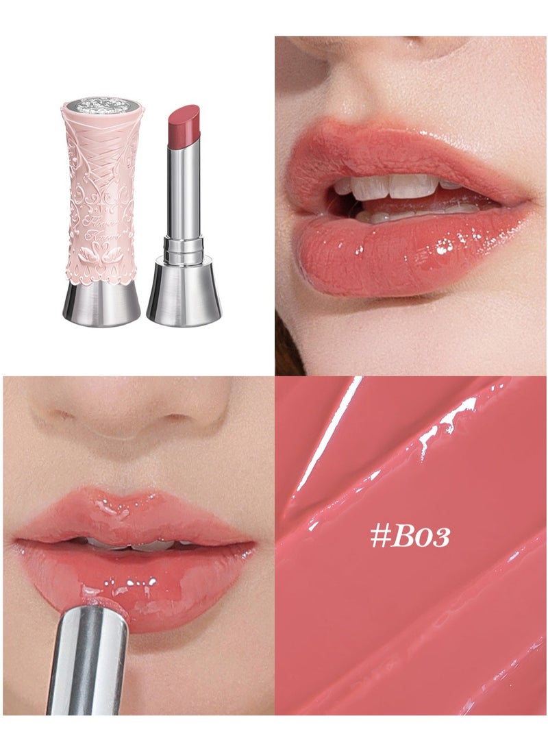 Flower Knows Swan Ballet Solid Lip Glaze Mirror Lipstick Processional Makeup Lip-gloss Moisturizing Hydrating Lipstick (B03 Sweet Heart)  - Image 2