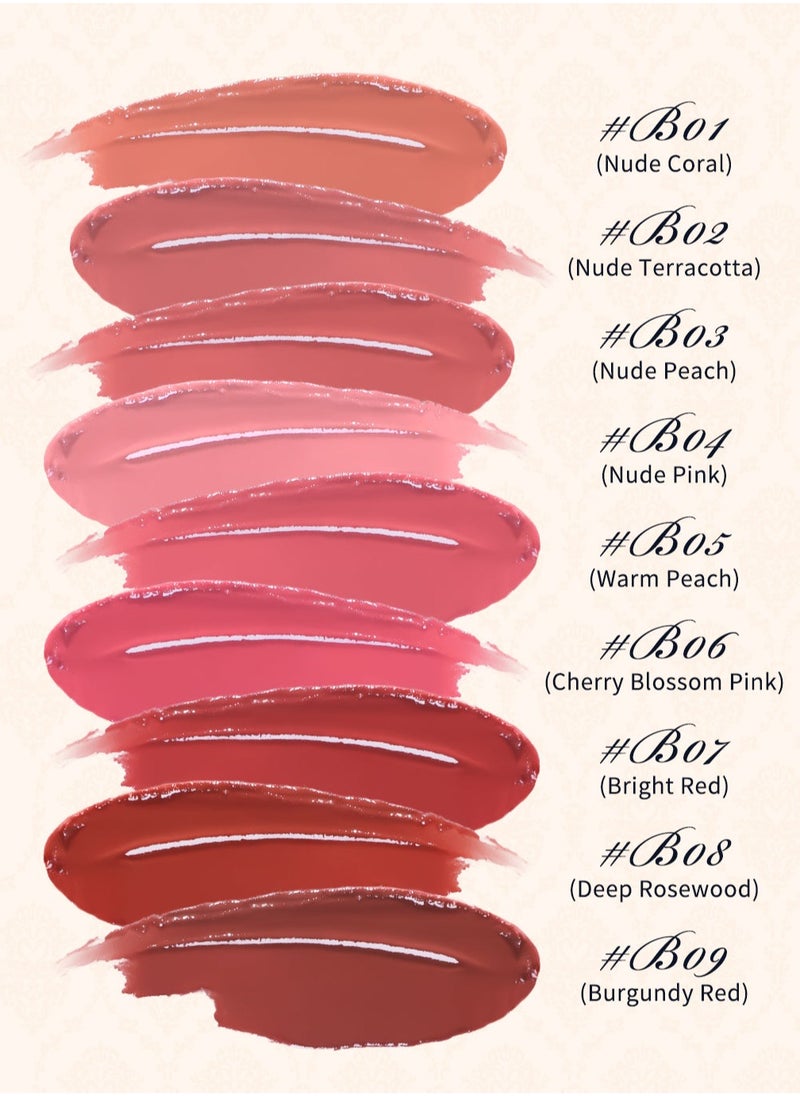 Flower Knows Swan Ballet Solid Lip Glaze Mirror Lipstick Processional Makeup Lip-gloss Moisturizing Hydrating Lipstick (B03 Sweet Heart)  - Image 5
