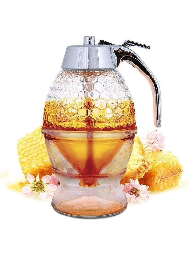 Fesap8DuOh Honey Dispenser Syrup Pot Press Type Sugar Container Jar Breakfast Kitchen Tool - Image 1