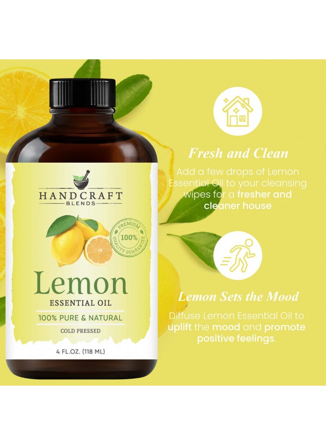 handcraft Blends Handcraft Lemon Essential Oil - 100% Pure and Natural - Premium Therapeutic Grade with Premium Glass Dropper - Huge 4 fl. Oz  - Image 5