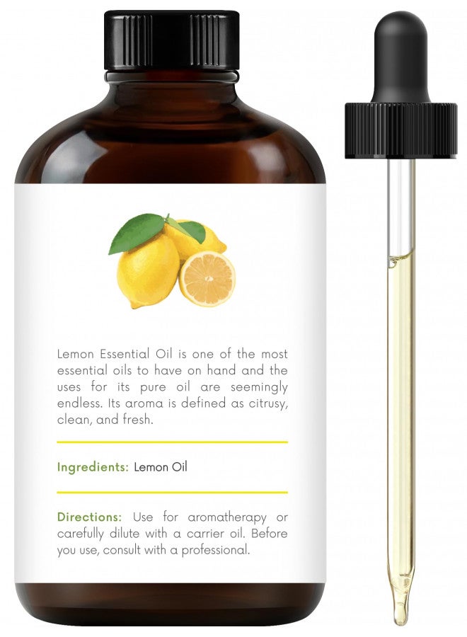 handcraft Blends Handcraft Lemon Essential Oil - 100% Pure and Natural - Premium Therapeutic Grade with Premium Glass Dropper - Huge 4 fl. Oz  - Image 3