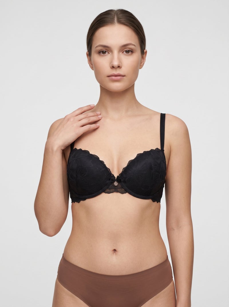 Nanette lepore Women 2 Pack Textured Lace Padded Underwired Bra, Multicolor - Image 1