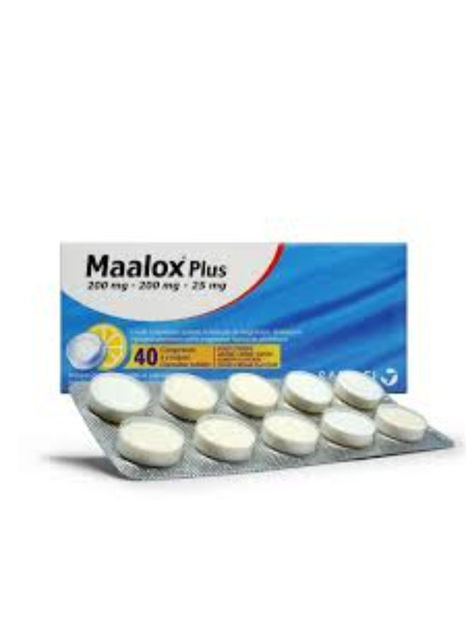 Maalox Plus Chewable Tablets 40's - Image 2