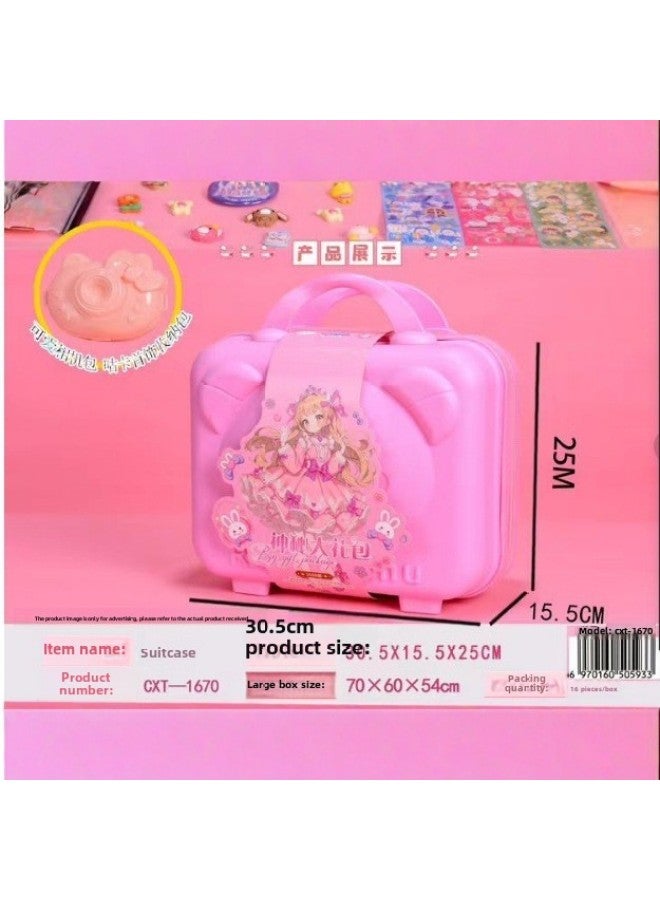 Explosions Tide Bunny Diy Girl Handmade Toy Gift Box Suit Cream Glue Beaded Bracelet Jewelry Toy Gift-Color:1677 - Image 5