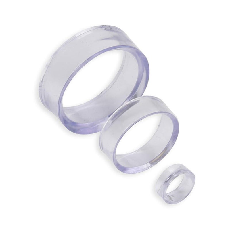 تينسيري 18 قطعة حامل عرض حلقي من الأكريليك حامل كروي لكرة الجولف وكرة التنس وبيض البيسبول وكرة كريستال (صغير متوسط ​​كبير) - Image 3