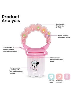 Disney baby Minnie Mouse Baby Toy Pacifier Silicone Fresh Fruit Infant Teether With Handle  - Image 2