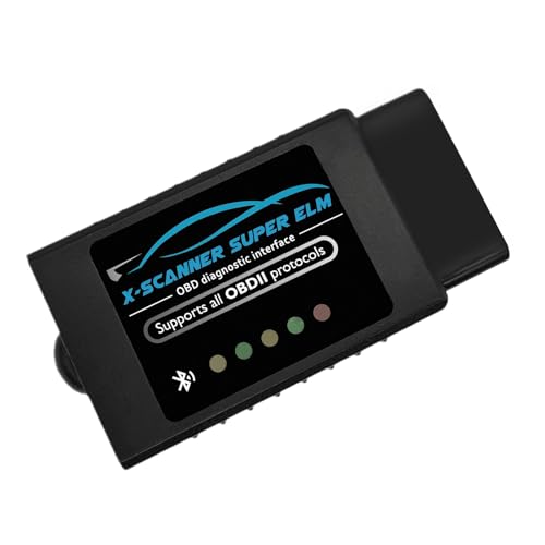 AMHTDOL Obd2 Bluetooth ELM327 v1.4 Scanner with PIC18F25K80 Original Chip, Car Code Reader Compatible for 1996+ Vehicles, Works with Many ELM327 App in Android,Windows and Symbian System(NOT iOS) - Image 1