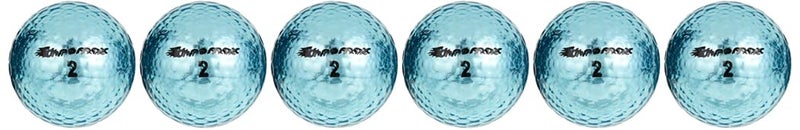 Chromax Metallic M5 Colored Golf Balls (Pack of 6), Blue - Image 1