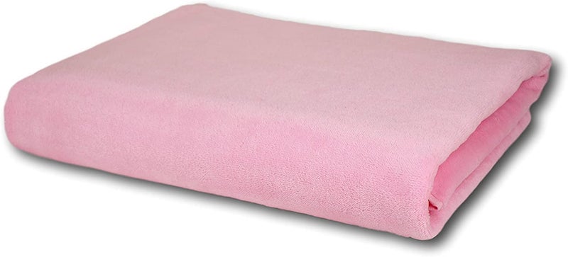TIQH 600 GSM 100% Zero Twist Cotton Highly Absorbent and Quick Dry Extra Large Soft Beach Towel (36x72 Inches, Pink) - Image 2