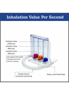 Deep Breathing Lung Exerciser Inspirometer Washable & Hygienic For Adults White Pack Of 1. - pzsku/Z27EFEC00628C58E64B92Z/45/_/1721717415/1fb641ef-60d9-4815-89f5-b9de51b5ab11