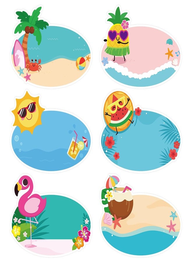 Anwyll Summer Name Tag Stickers - 120 Pcs 3×4‘’ Summer Stickers - Image 1