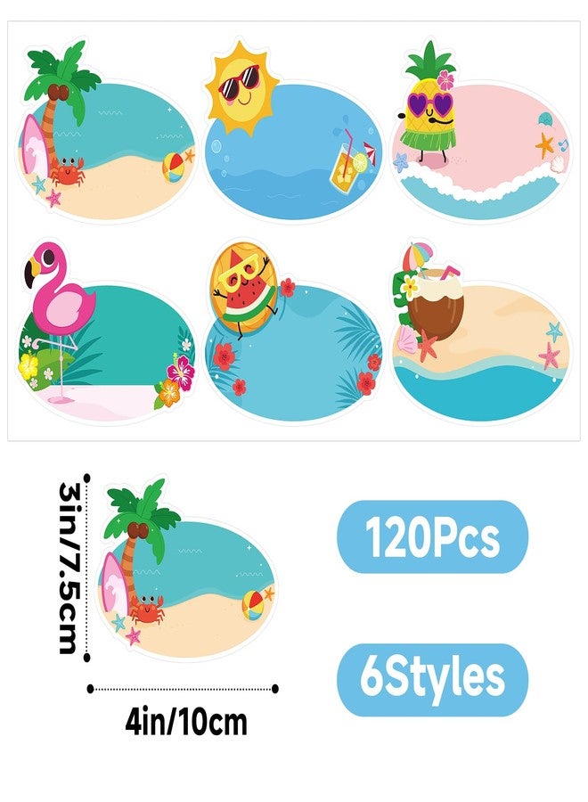 Anwyll Summer Name Tag Stickers - 120 Pcs 3×4‘’ Summer Stickers - Image 2