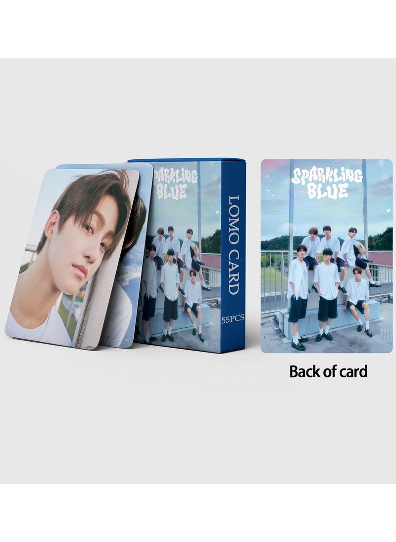 EHOME - 55Pcs TWS New Album Sparkling Blue Lomo Card - Image 1