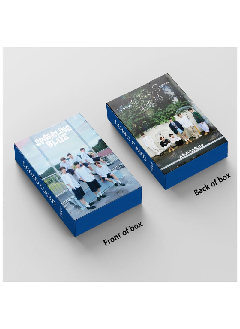 EHOME - 55Pcs TWS New Album Sparkling Blue Lomo Card - Image 1