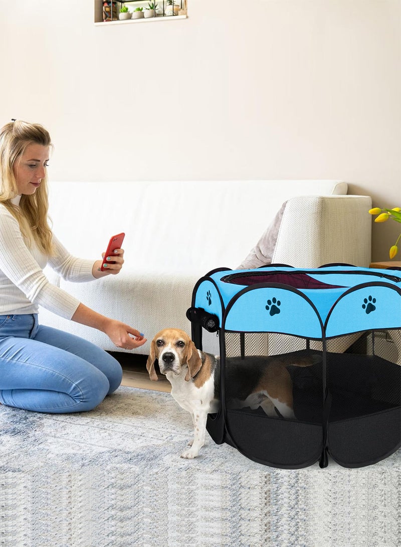 كيدل خيمة قطط قابلة للطي، قفص للكلاب، قفص للجراء، خيمة للحيوانات الأليفة، قفص للكلاب 73*73*43 سم - Image 3