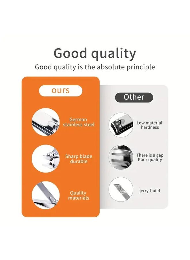 مجموعة مانيكير وردي 30 في 1، طقم مقصات الأظافر، أدوات العناية بالأقدام 30 قطعة - Image 4