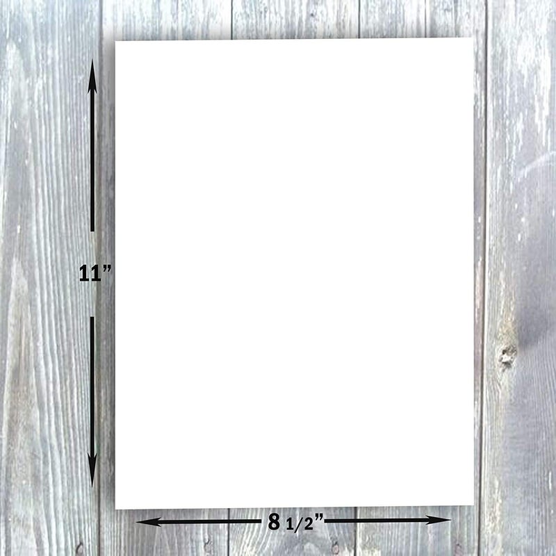 Hamilco White Cardstock Thick Paper 8 1/2 x 11" Blank Heavy Weight 100 lb Cover Card Stock - for Brochure Award and Stationery Printing 50 Pack - Image 3