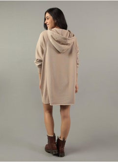 American Eagle Fleece Drawstrng Full Sleeve Hoodie Dress  - Image 2