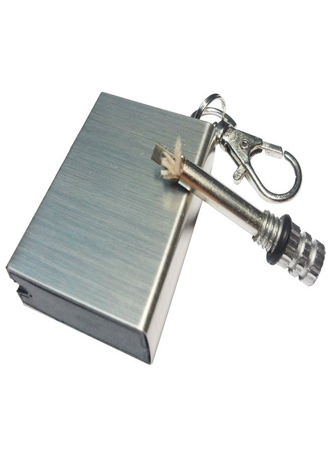 Yuauy 5 Pcs Emergency Hiking Survival Camping Fire Starter Flint Metal Match Lighter Matchbox Fire Starter for Camping Outdoor - Image 2