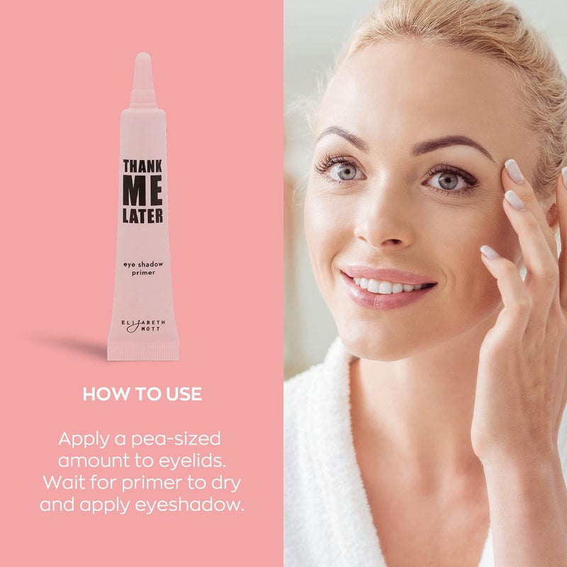 Elizabeth Mott Elizabeth Mott Thank Me Later Eye Primer – Long-Lasting, Matte Eyeshadow Base for Oily Lids & Crease-Free Wear – Pore Minimizer, Wrinkle-Filling, Shine Control Formula – Smudge-Proof, Lightweight, 10g - Image 5