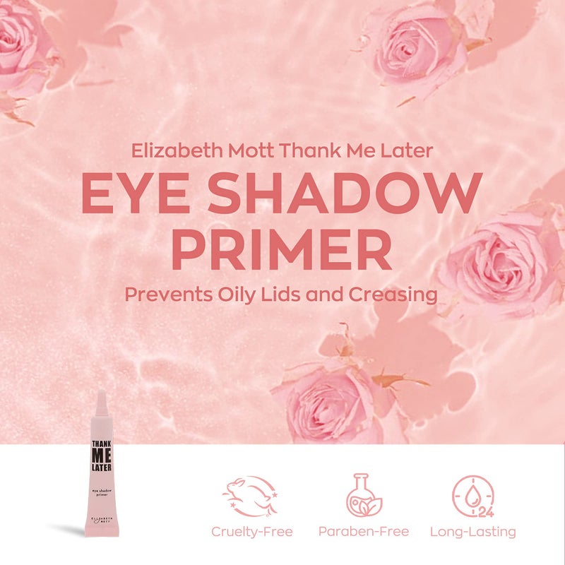 Elizabeth Mott Elizabeth Mott Thank Me Later Eye Primer – Long-Lasting, Matte Eyeshadow Base for Oily Lids & Crease-Free Wear – Pore Minimizer, Wrinkle-Filling, Shine Control Formula – Smudge-Proof, Lightweight, 10g - Image 4