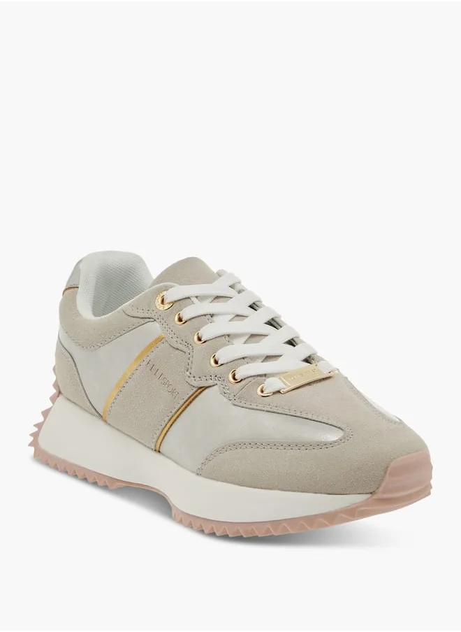 ايل Women's Panelled Lace-Up Sneakers