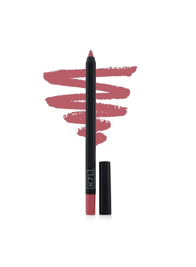 K7L Dark Pink Lip Crayon (Vegan) - Long Lasting and Waterproof - Buff - Image 2