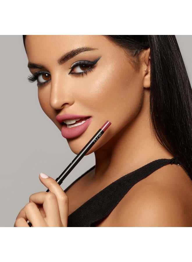 K7L Dark Pink Lip Crayon (Vegan) - Long Lasting and Waterproof - Buff - Image 5