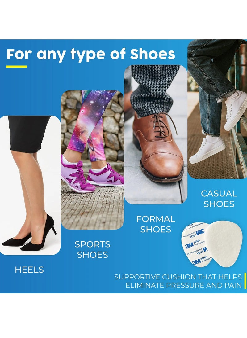 KASTWAVE 24 Pack Metatarsal Pads, Strong Adhesive Strips Foot Pads for Shoes, Premium Wool Felt Arch Pads, Soft and Comfortable, Non-Slip Surface,for Foot Pain Relief Forefoot for Women and Men - Image 4
