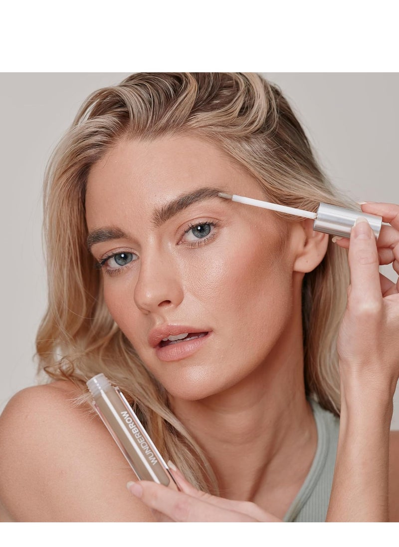 Wunderbrow - WUNDERBROW Waterproof Eyebrow Gel, Brunette, Vegan and Cruelty-Free - Image 1