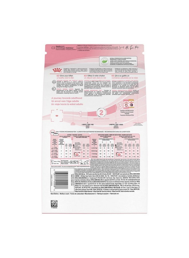 رويال كانين طعام جاف للقطط من Feline Health Nutrition Mother & Babycat للقطط حديثي الولادة والقطط الحامل أو المرضعة، كيس 6 رطل - Image 2