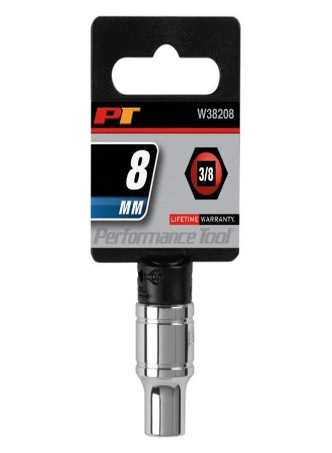 بيرفورمانس تول أداة الأداء W38208 مقبس سداسي النقاط، محرك 3/8 بوصة، 8 مم - Image 2