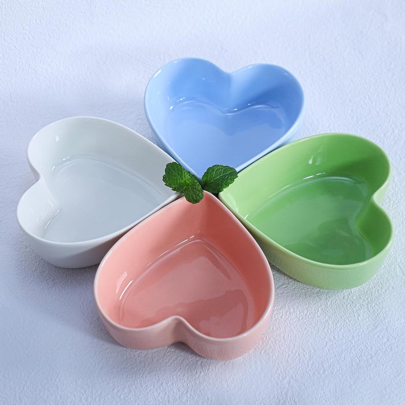 WAIT FLY 2pcs Heart-Shaped Bowls for Salad Soup Snack Dessert Household Cooking Bowls for Home Kitchen, Pink - Image 5
