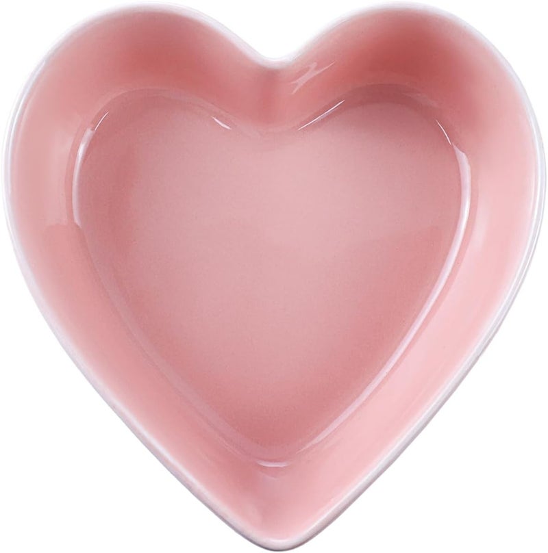 WAIT FLY 2pcs Heart-Shaped Bowls for Salad Soup Snack Dessert Household Cooking Bowls for Home Kitchen, Pink - Image 2