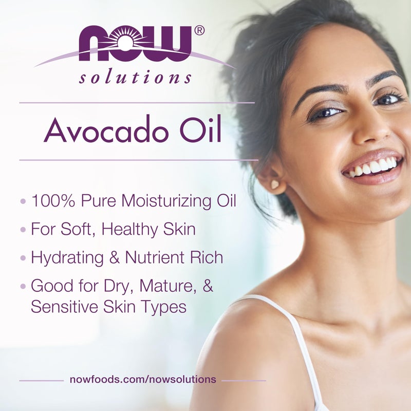NOW Foods Solutions, Avocado Oil, 100% Pure Moisturizing Oil, Nutrient Rich and Hydrating, 16-Ounce - Image 4