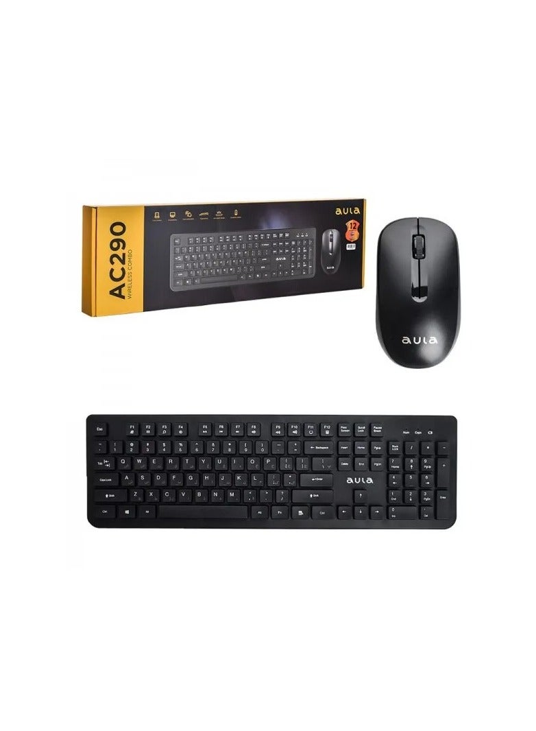 AULA AC290 Wireless Keyboard Mouse combo - Image 1
