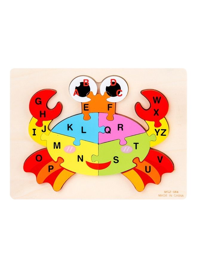 A-Z 26 Letters Animal Wooden Jigsaw Puzzle