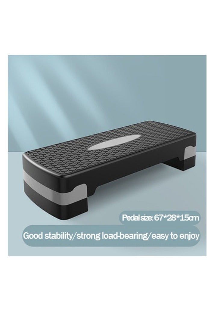 Generic Fitness Step Board, Adjustable Aerobic Exercise Step Board for Home Use, Rhythmic Yoga Personal Training Step Board, Fitness Equipment, Stackable Fitness Step Board, Yoga Step Board, Balance Step Board, Home Fitness Equipment, Yoga Accessories ,Black Gray  - Image 2