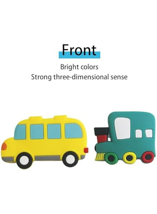 Charming Cartoon Car Magnets for Fridge, Whiteboard, or Blackboard – Fun Educational Stickers - Image 4