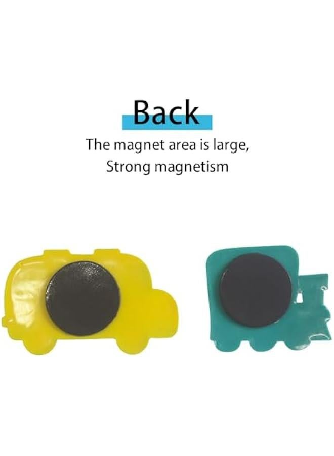 Charming Cartoon Car Magnets for Fridge, Whiteboard, or Blackboard – Fun Educational Stickers - Image 5