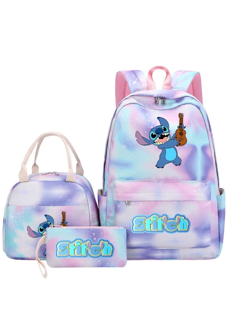 ستيتش حقيبة ظهر مطبوعة من ثلاث قطع