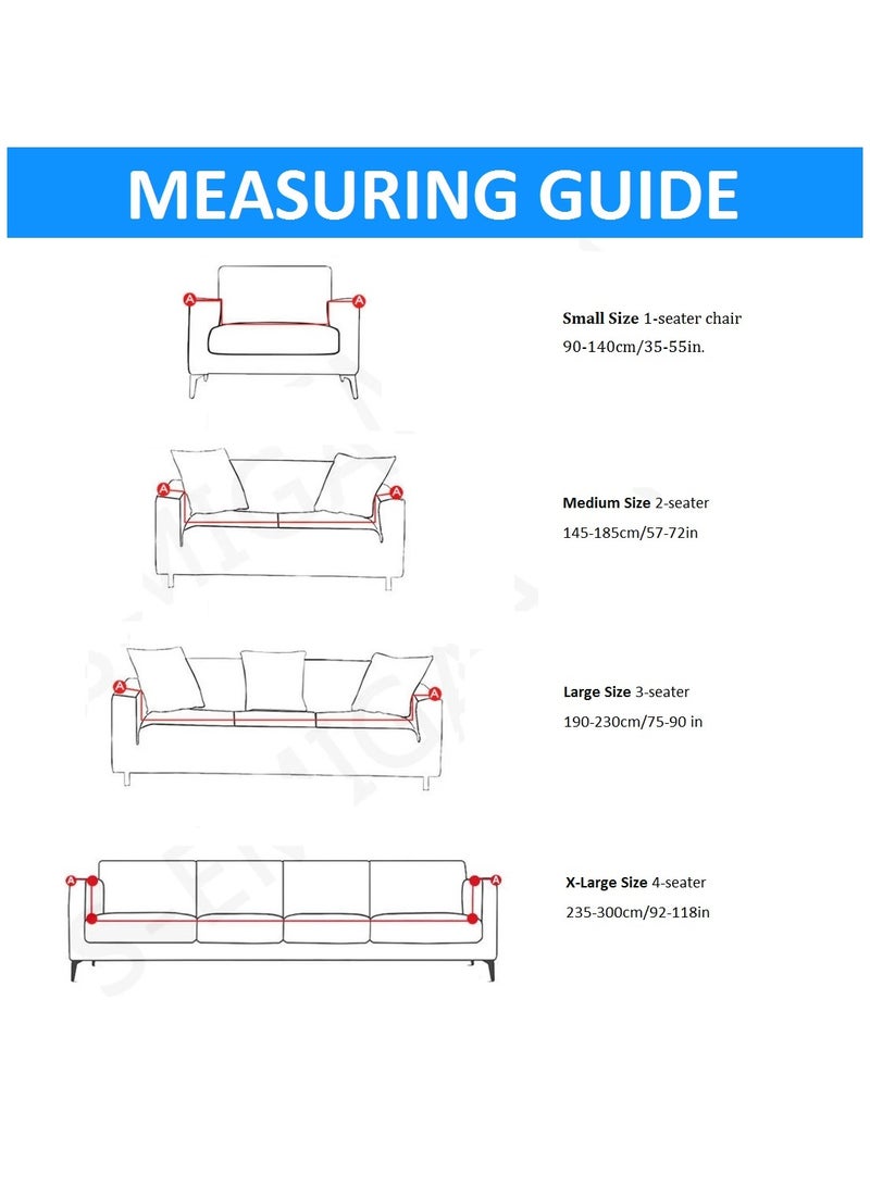 GOLDEN MILLION Stretch Sofa Slipcovers Non-slip Armchair Couch Cover With Elastic Straps Furniture Frotector Washable Anti-Skid - Image 5