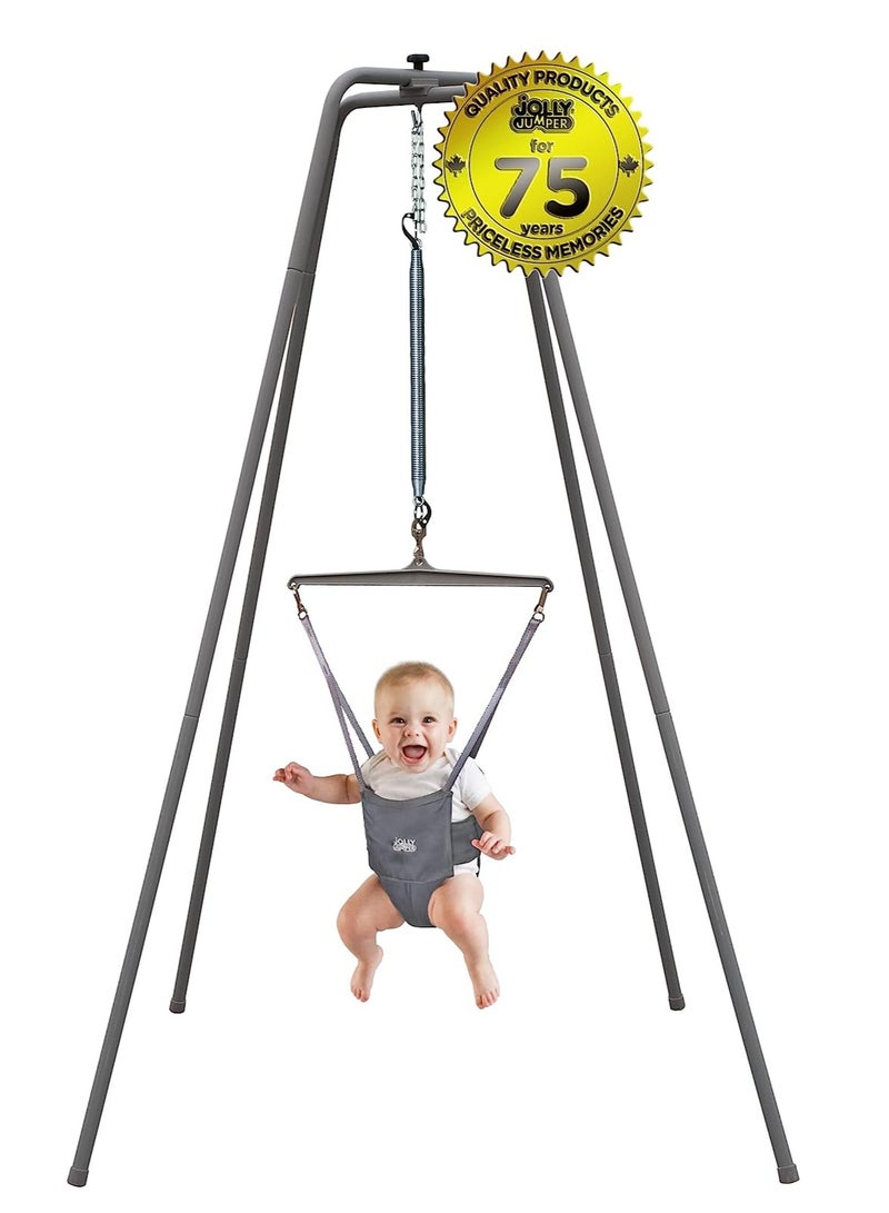 USTIDE Jumper with super stand and premium spring. Trusted by parents to provide fun for babies and to create cherished memories for families for over 75 years. - Image 1